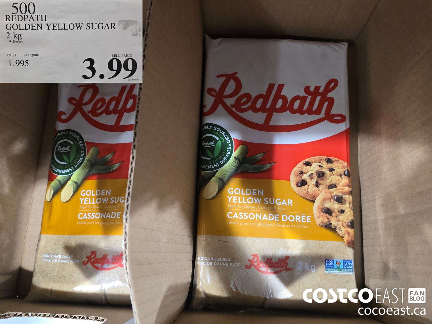 500 REDPATH GOLDEN YELLOW SUGAR 2 kg $3.99