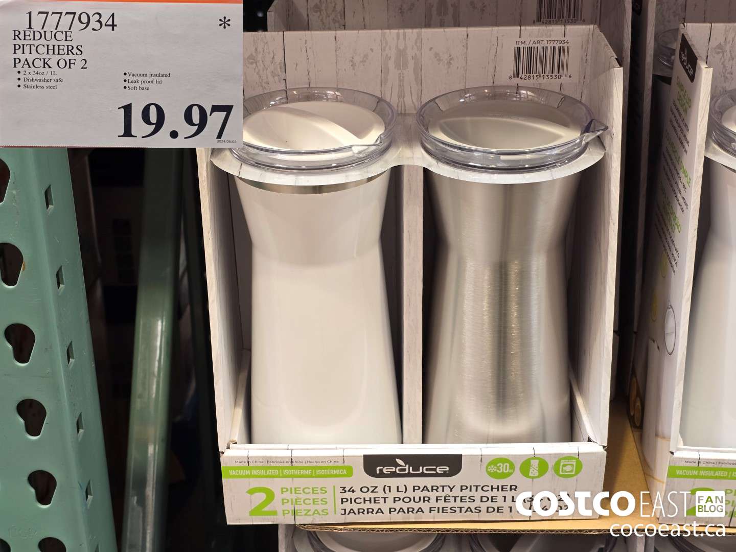 1777934 REDUCE PITCHERS PACK OF 2 $19.97