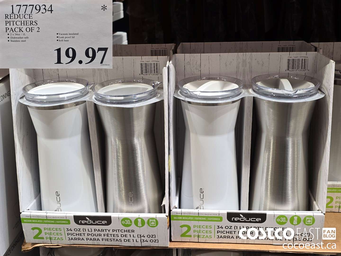 1777934 REDUCE PITCHERS PACK OF 2 $19.97