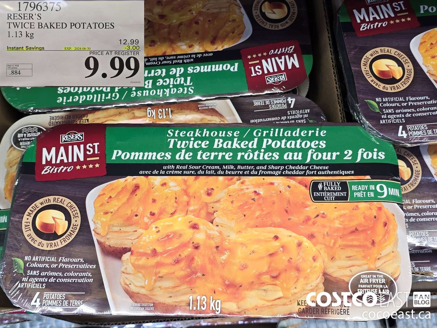 1796375 RESER'S TWICE BAKED POTATOES 1.13 KG ($3.00 INSTANT SAVINGS EXPIRES ON 2024-06-30) $9.99