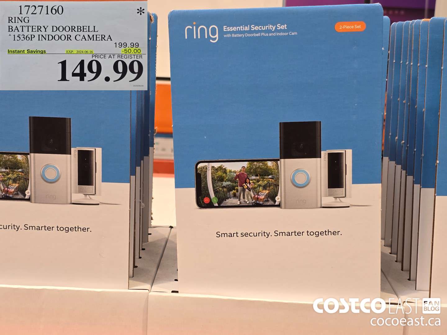 1727160 RING BATTERY DOORBELL 1536P INDOOR CAMERA ($50.00 INSTANT SAVINGS EXPIRES ON 2024-06-16) $149.99
