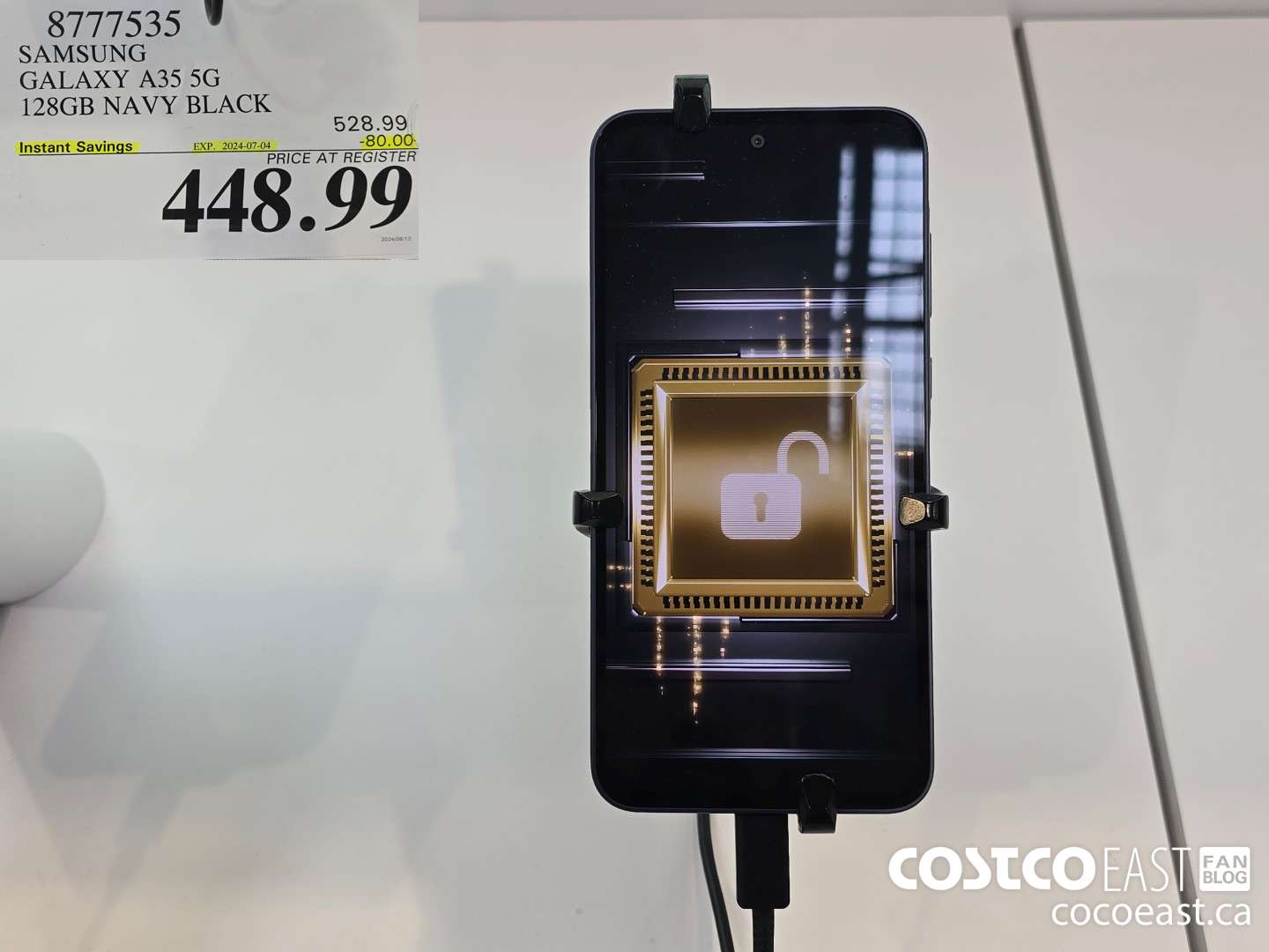 8777535 SAMSUNG GALAXY A335 5G. 128GB NAVY BLACK ($80.00 INSTANT SAVINGS EXPIRES ON 2024-07-04) $448.99