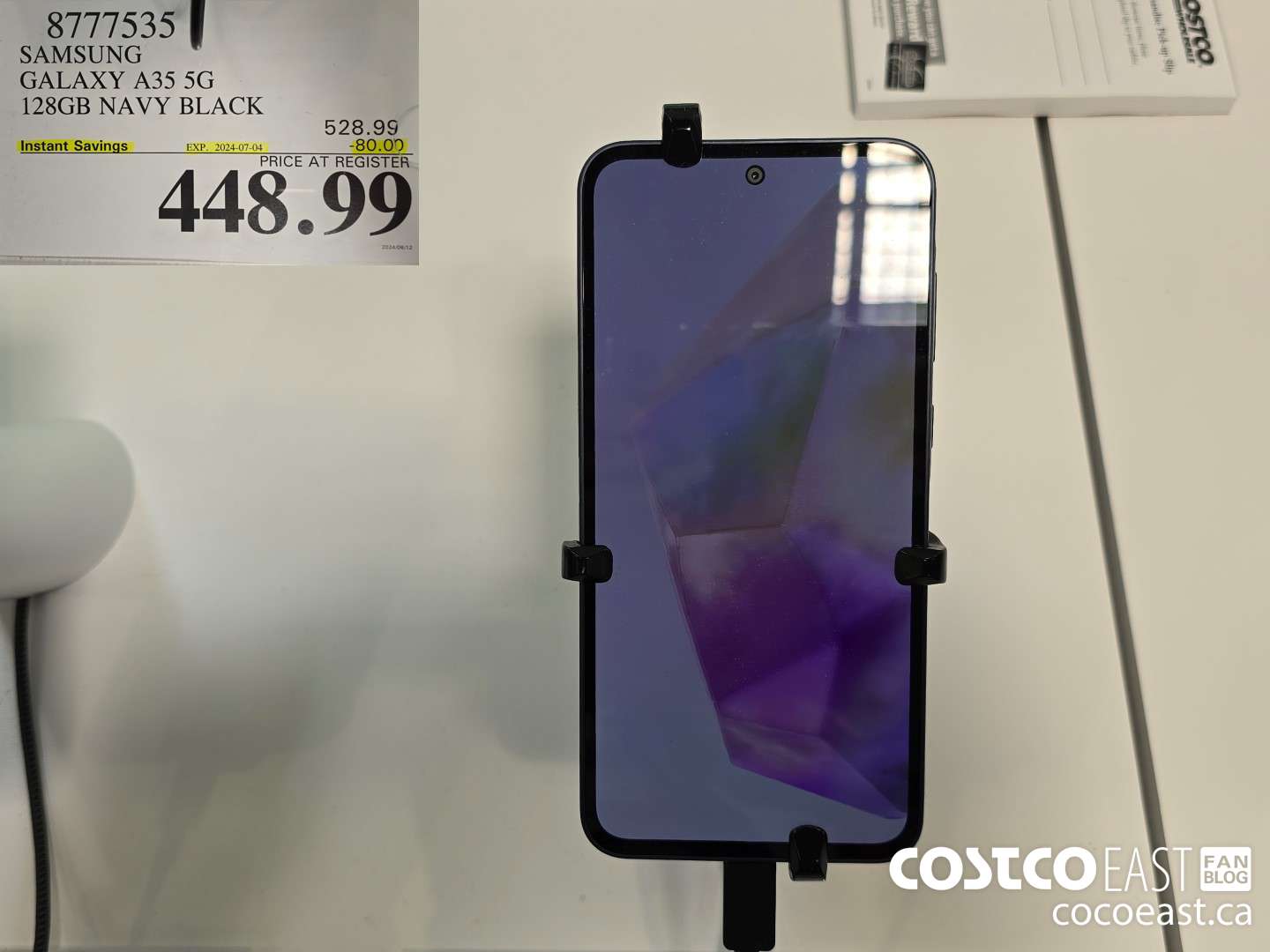 8777535 SAMSUNG GALAXY A335 5G. 128GB NAVY BLACK ($80.00 INSTANT SAVINGS EXPIRES ON 2024-07-04) $448.99