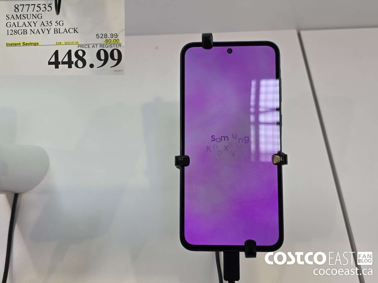 8777535 SAMSUNG GALAXY A335 5G. 128GB NAVY BLACK ($80.00 INSTANT SAVINGS EXPIRES ON 2024-07-04) $448.99