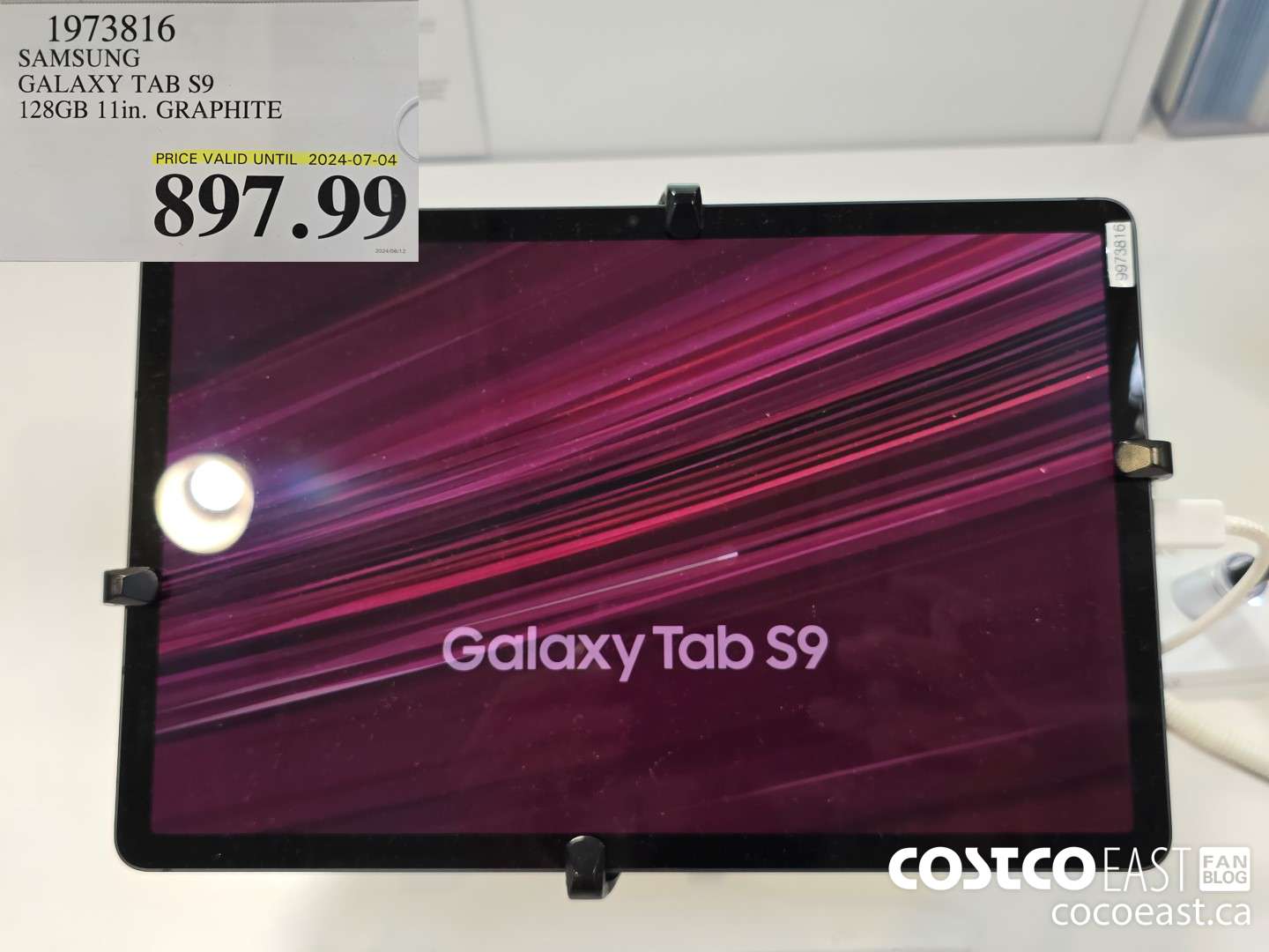 1973816 SAMSUNG GALAXY TAB S9 128GB 11 in. GRAPHITE $897.99