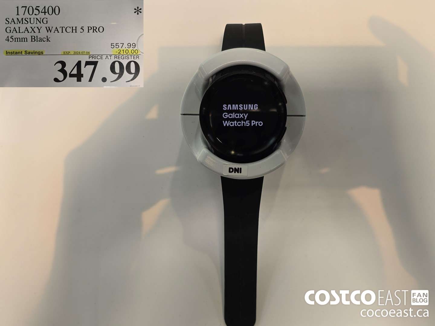 1705400 SAMSUNG GALAXY WATCH 5 PRO 45mm Black ($210.00 INSTANT SAVINGS EXPIRES ON 2024-07-04) $347.99