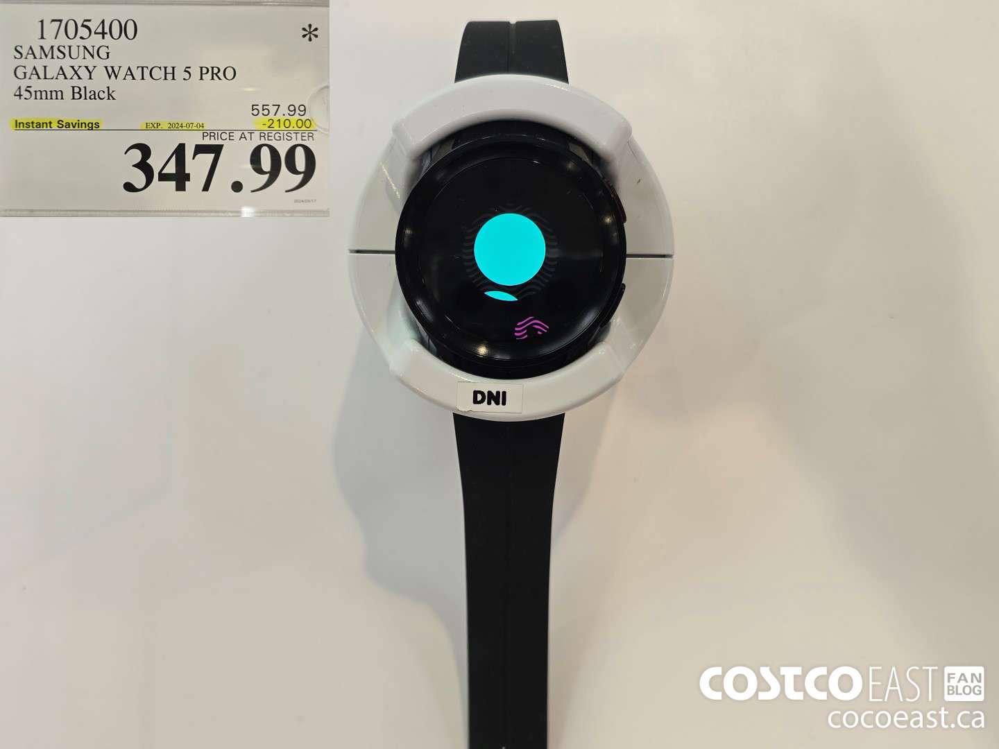 1705400 SAMSUNG GALAXY WATCH 5 PRO 45mm Black ($210.00 INSTANT SAVINGS EXPIRES ON 2024-07-04) $347.99