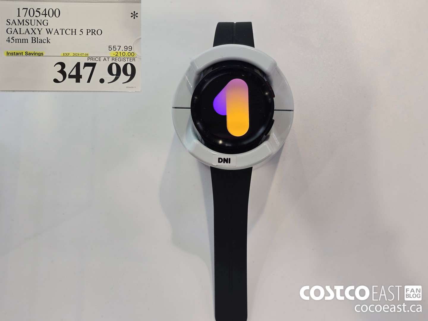 1705400 SAMSUNG GALAXY WATCH 5 PRO 45mm Black ($210.00 INSTANT SAVINGS EXPIRES ON 2024-07-04) $347.99