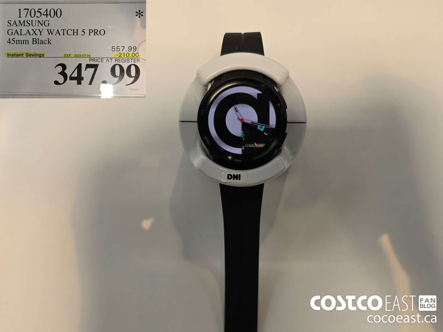 1705400 SAMSUNG GALAXY WATCH 5 PRO 45mm Black ($210.00 INSTANT SAVINGS EXPIRES ON 2024-07-04) $347.99