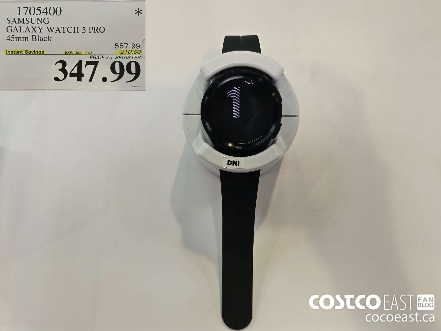 1705400 SAMSUNG GALAXY WATCH 5 PRO 45mm Black ($210.00 INSTANT SAVINGS EXPIRES ON 2024-07-04) $347.99