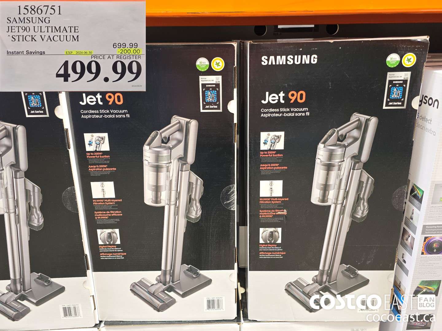 1586751 SAMSUNG JET90 ULTIMATE STICK VACUUM ($200.00 INSTANT SAVINGS EXPIRES ON 2024-06-30) $499.99