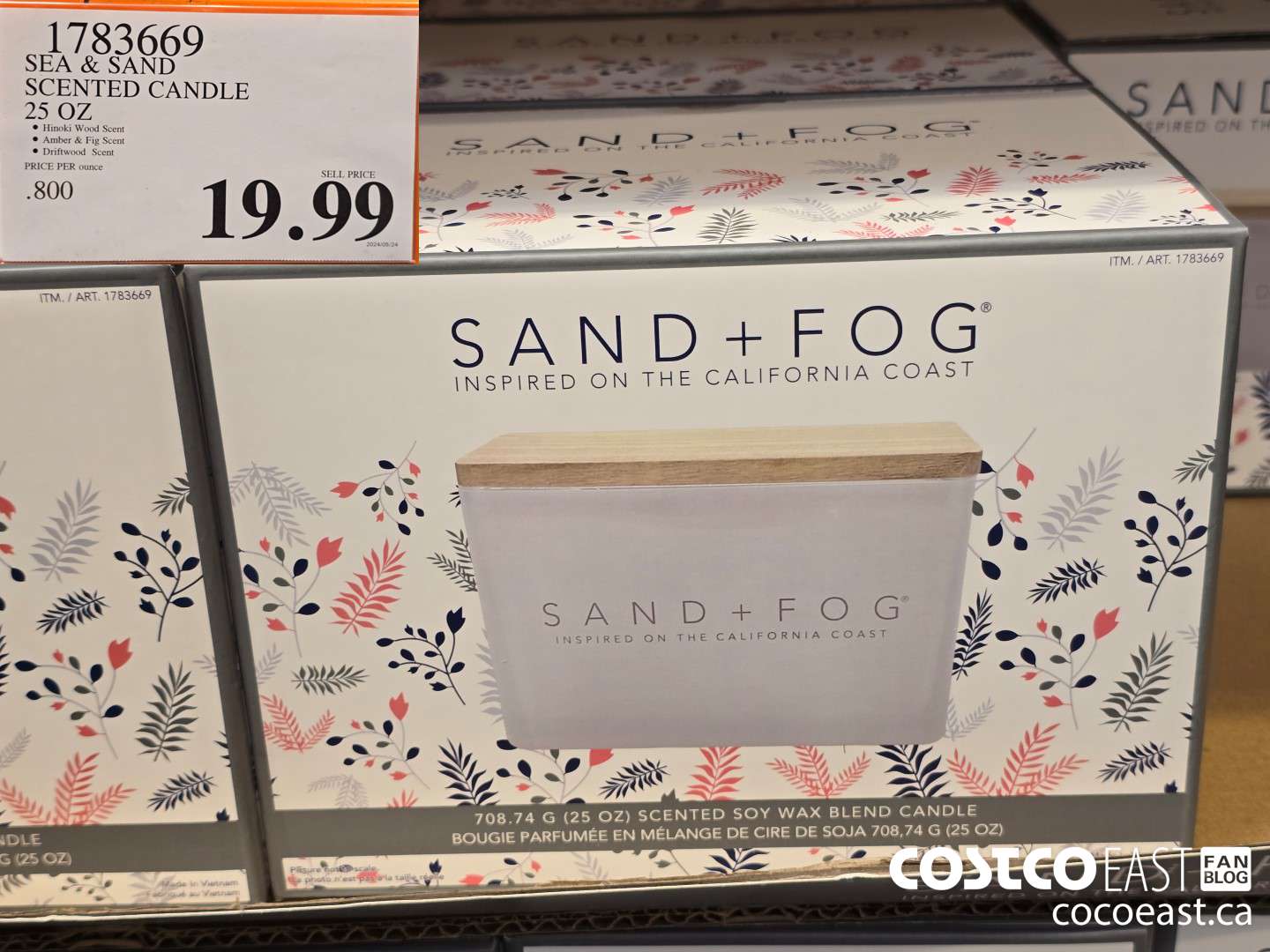 1783669 SEA & SAND SCENTED CANDLE 25 OZ $19.99