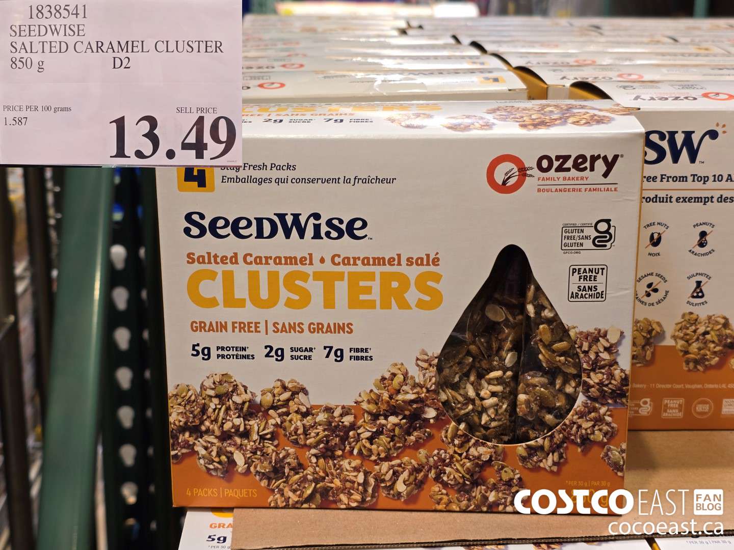 1838541 SEEDWISE SALTED CARAMEL CLUSTER 850 g $13.49