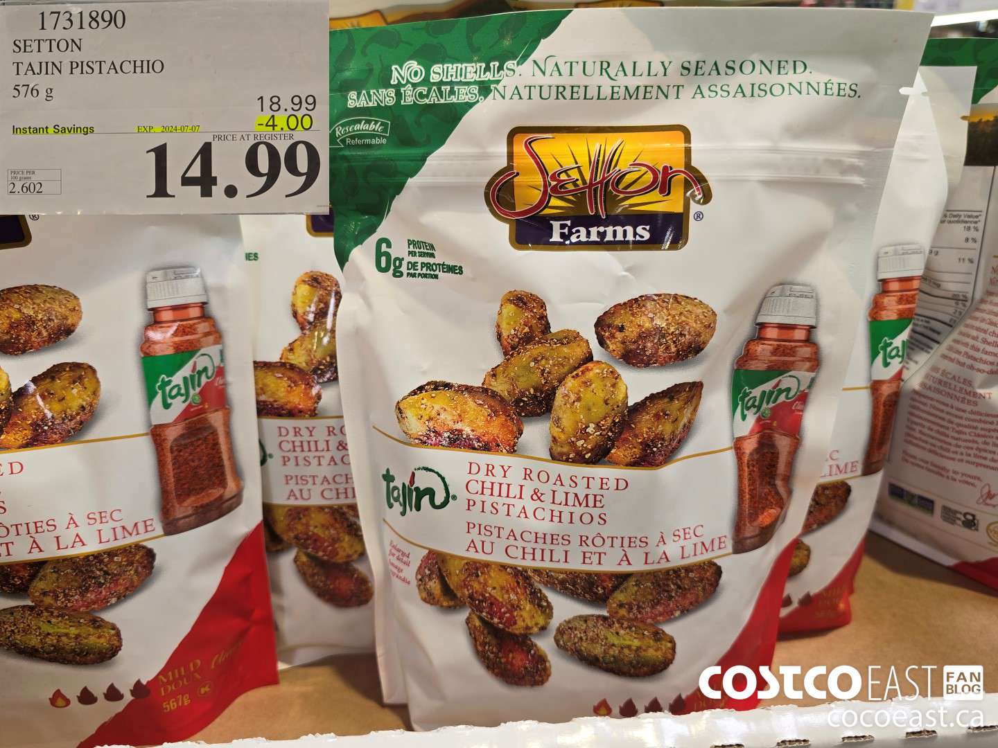 1731890 SETTON TAJIN PISTACHIO 576 g ($4.00 INSTANT SAVINGS EXPIRES ON 2024-07-07) $14.99