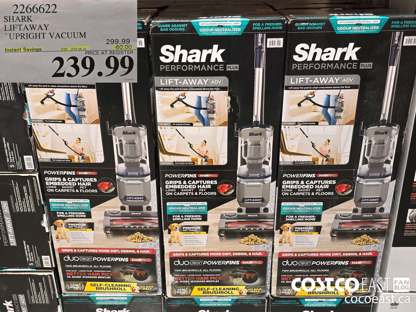 2266622 SHARK LIFTAWAY UPRIGHT VACUUM ($60.00 INSTANT SAVINGS EXPIRES ON 2024-06-16) $239.99