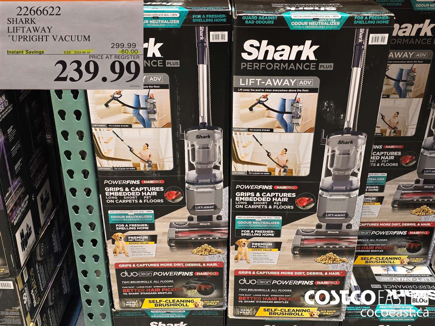 2266622 SHARK LIFTAWAY UPRIGHT VACUUM ($60.00 INSTANT SAVINGS EXPIRES ON 2024-06-16) $239.99