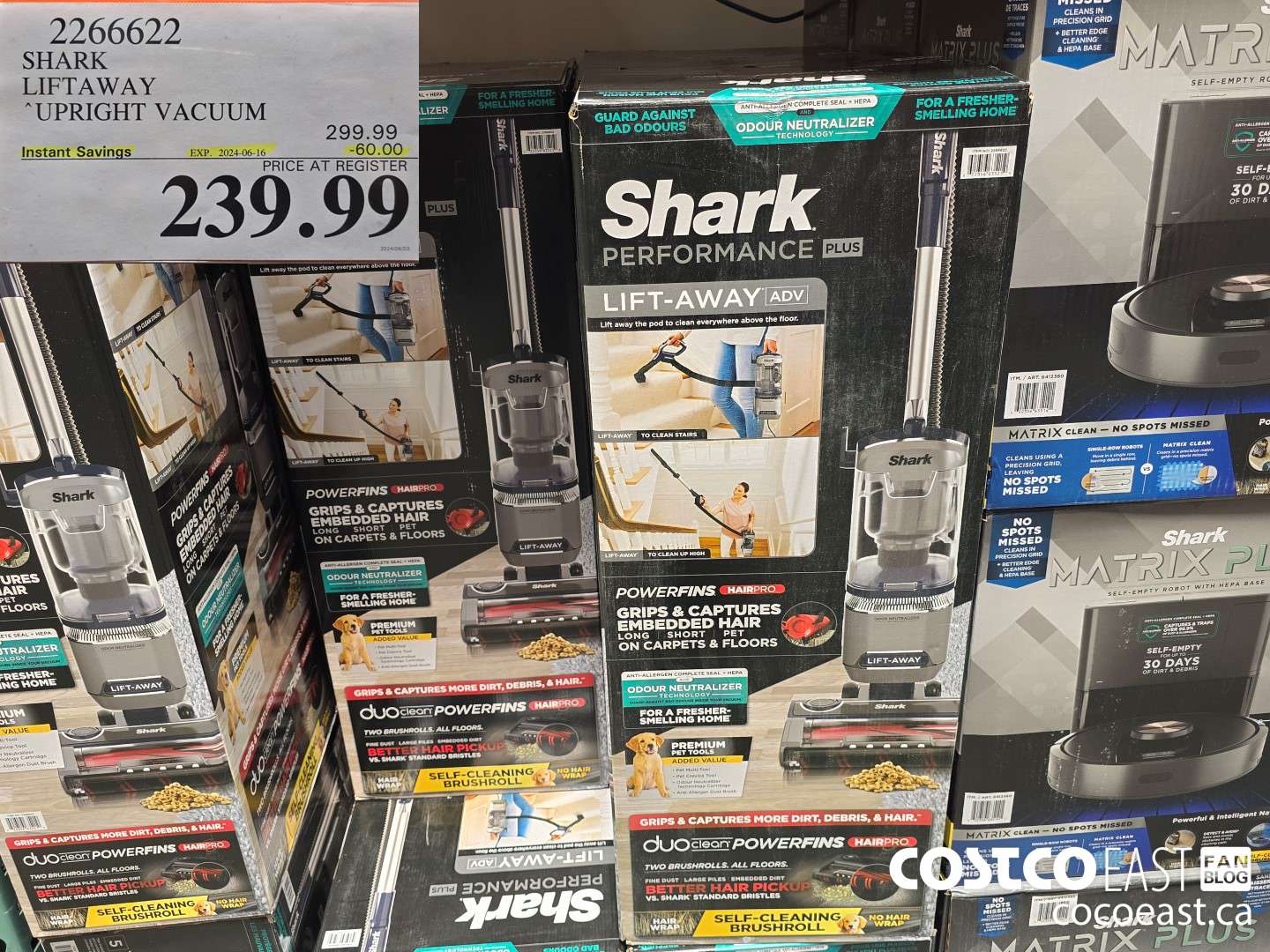 2266622 SHARK LIFTAWAY UPRIGHT VACUUM ($60.00 INSTANT SAVINGS EXPIRES ON 2024-06-16) $239.99