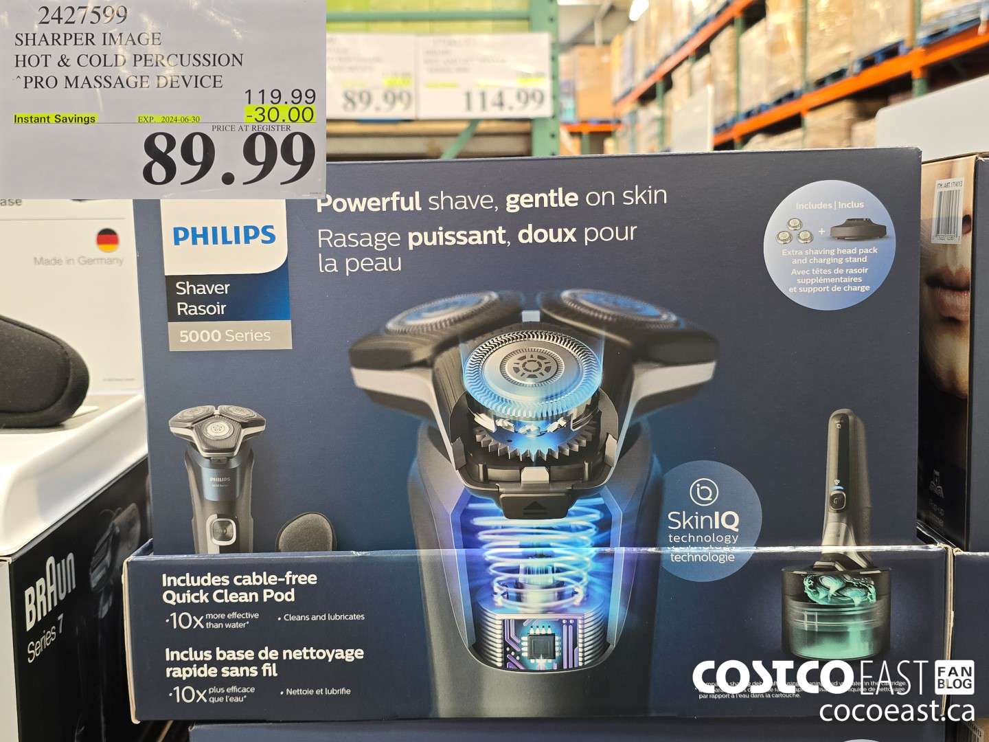 2427599 SHARPER IMAGE HOT & COLD PERCUSSION “PRO MASSAGE, DEVICE ($30.00 INSTANT SAVINGS EXPIRES ON 2024-06-30) $89.99