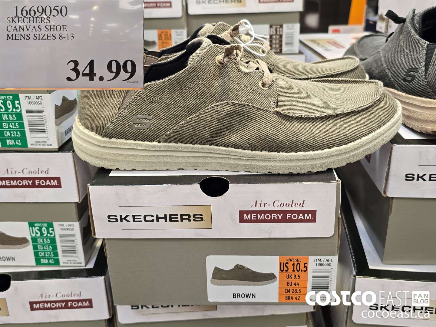 1669050 SKECHERS CANVAS SHOE MENS SIZES 8-13 $34.99