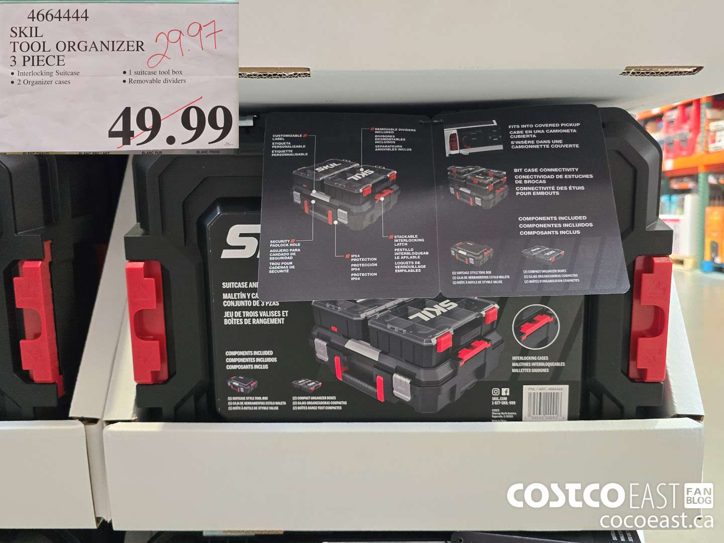 4664444 SKIL TOOL ORGANIZER 3 PIECES $29.97