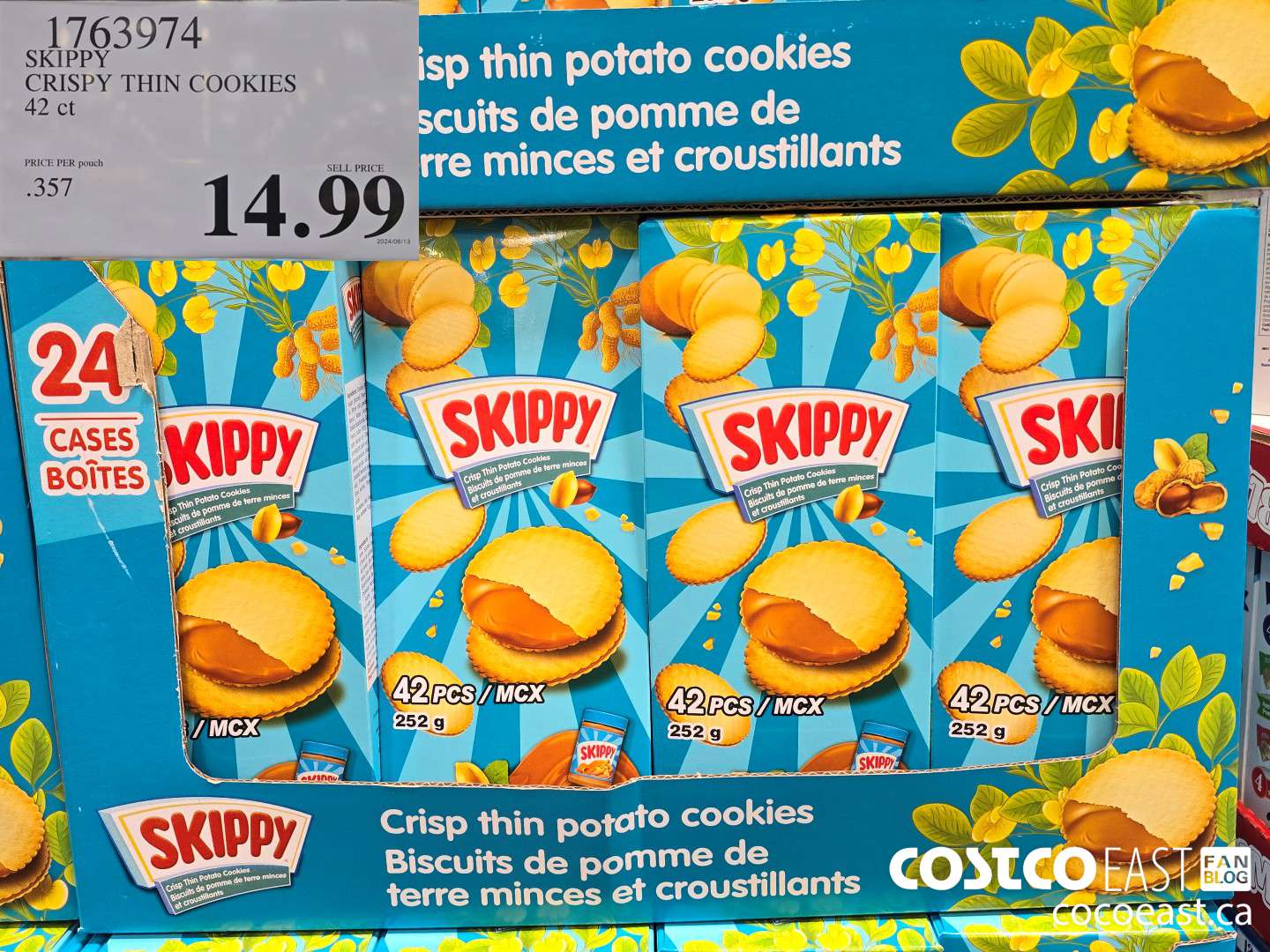 1763974 SKIPPY CRISPY THIN COOKIES 42 CT $14.99