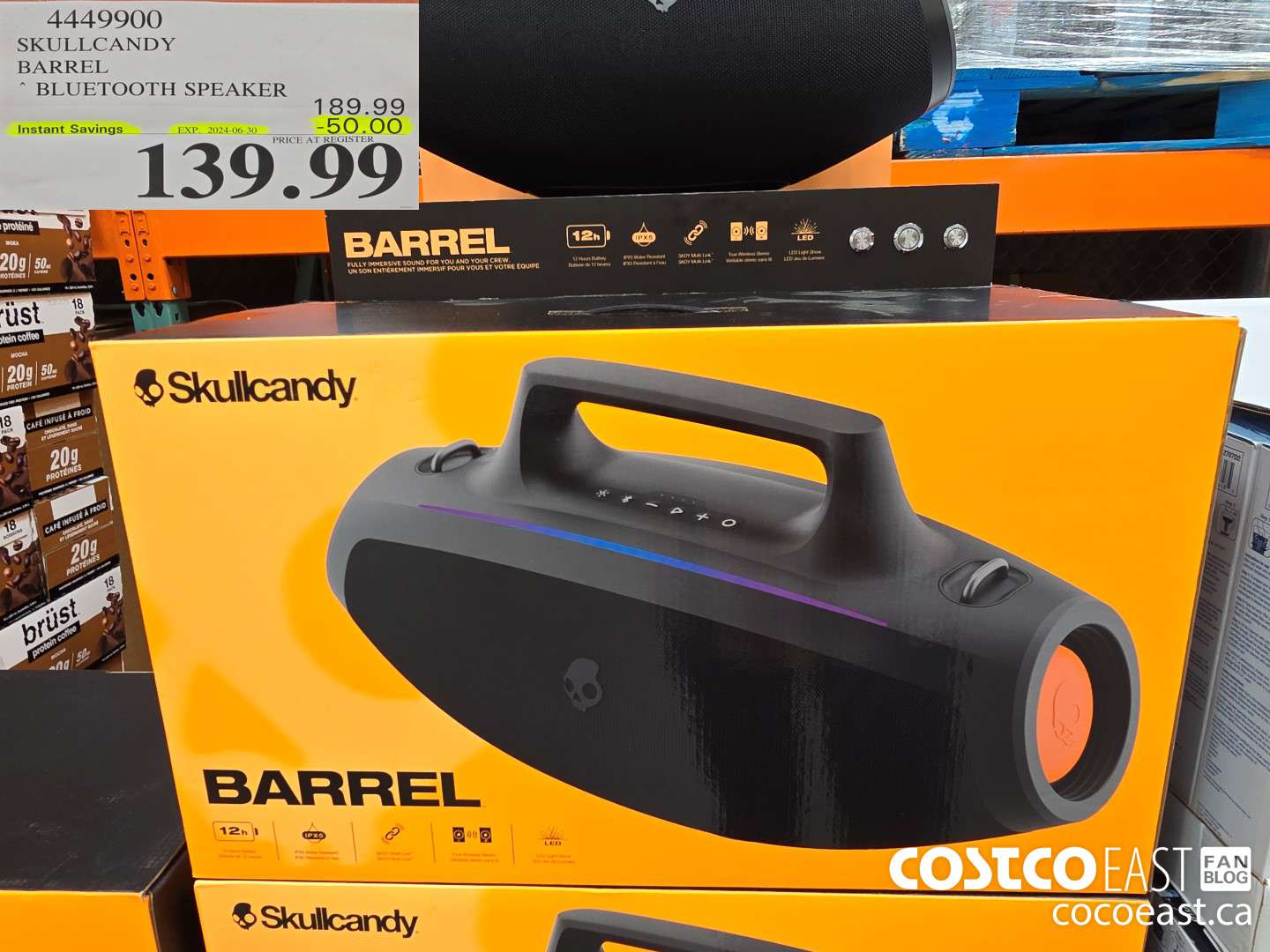 4449900 SKULLCANDY BARREL ~ BLUETOOYH SPEAKER ($50.00 INSTANT SAVINGS EXPIRES ON 2024-06-30) $139.99