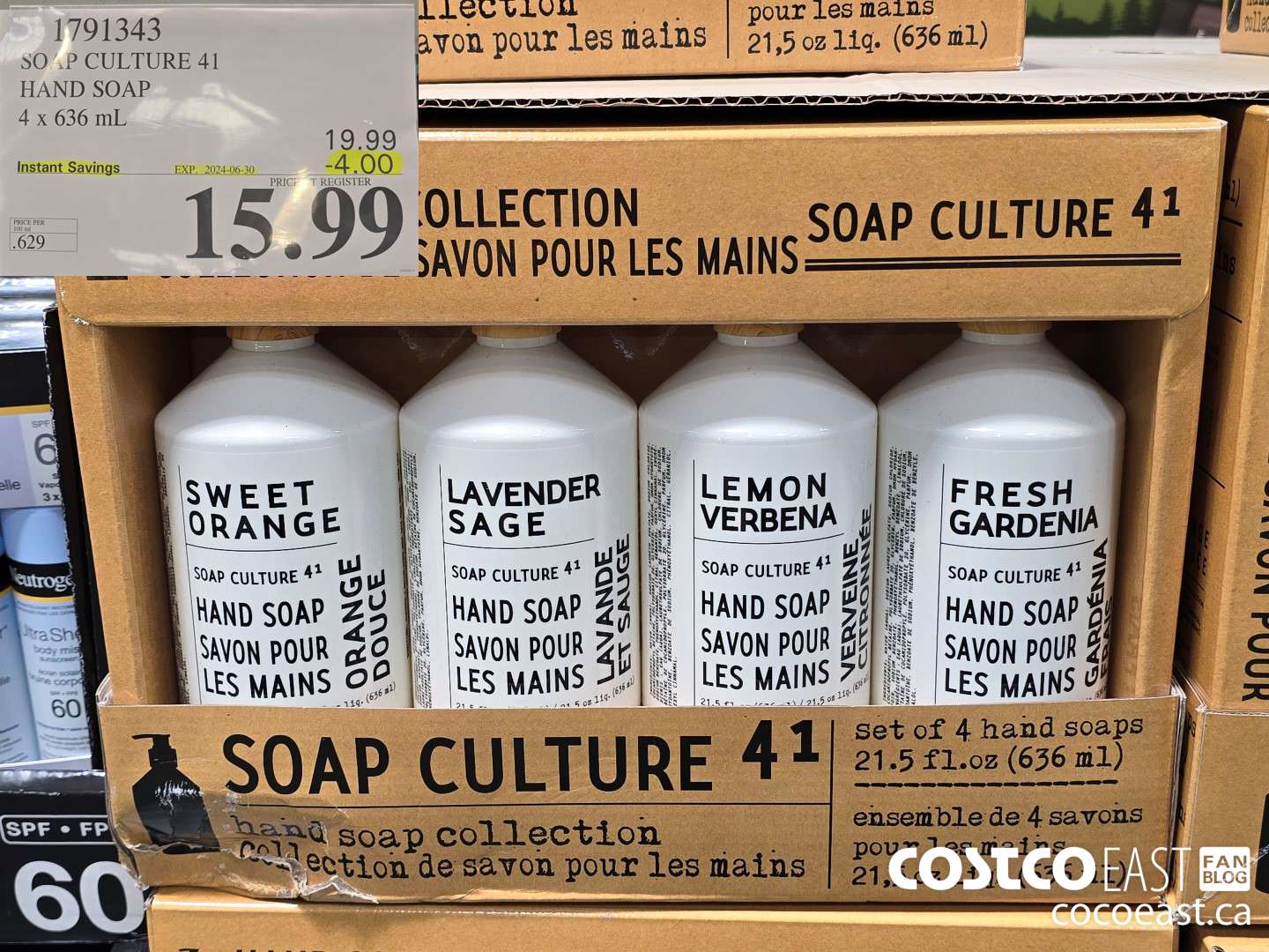 1791343 SOAP CULTURE 41 HAND SOAP 4 x 636 mL ($4.00 INSTANT SAVINGS EXPIRES ON 2024-06-30) $15.99