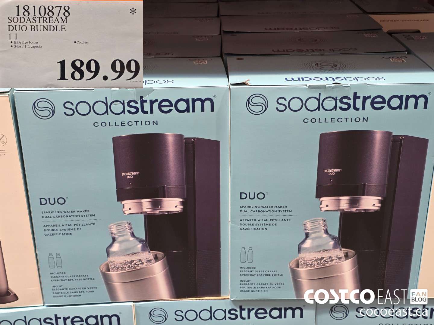 1810878 SODASTREAM DUO BUNDLE 1 1 $189.99
