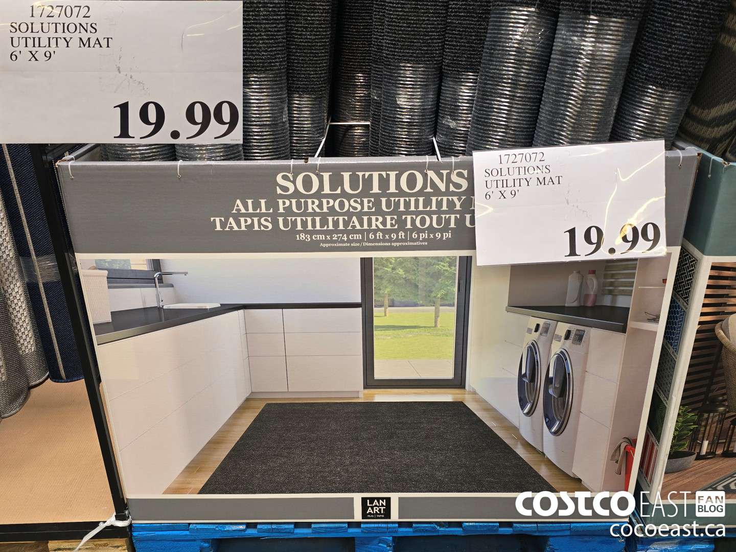 1727072 SOLUTIONS UTILITY MAT 6' X 9' $19.99