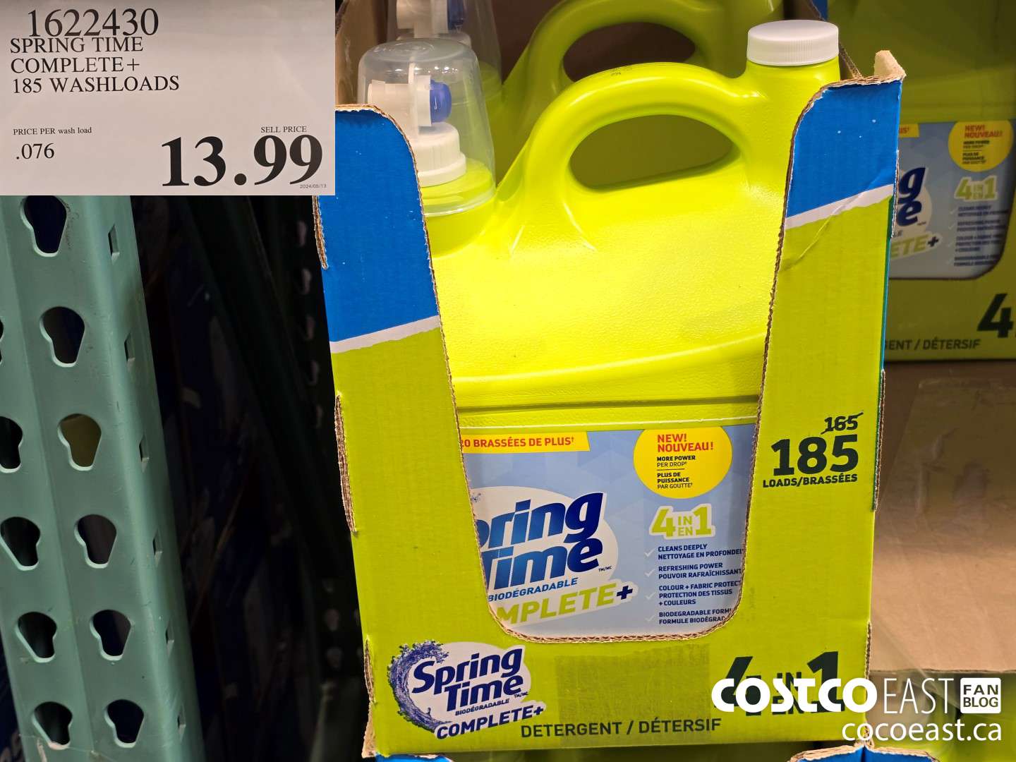 1622430 SPRING TIME COMPLETE+ 185 washloads $13.99