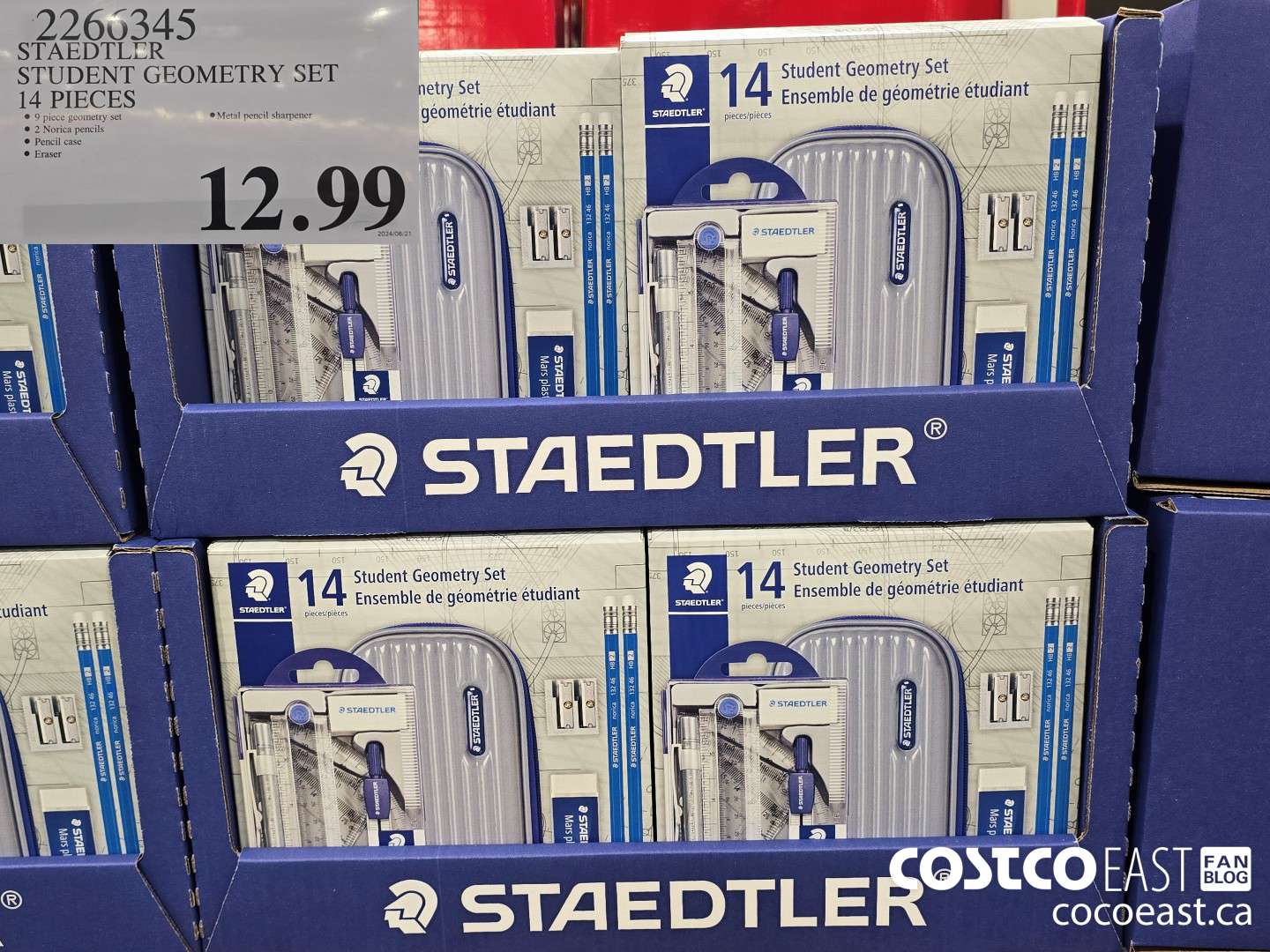 2266345 STAEDTLER STUDENT GEOMETRY SET 14 PIECES $12.99