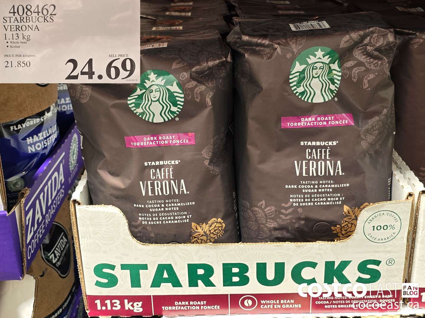 408462 STARBUCKS VERONA 1.13 kg $24.69