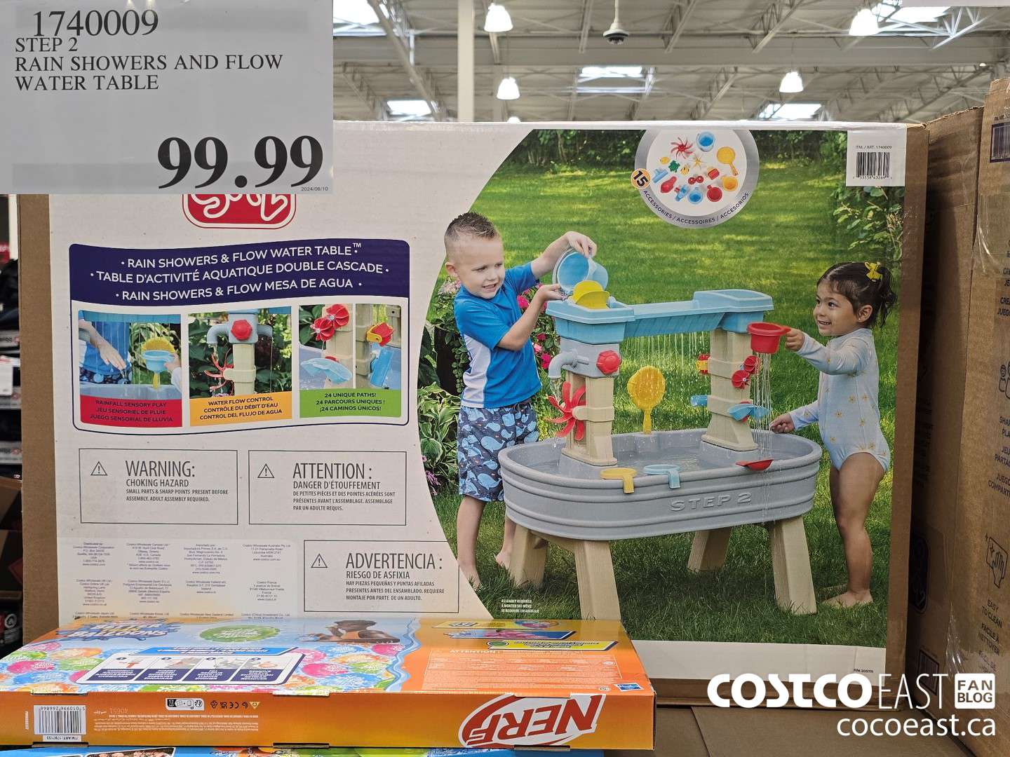 1740009 STEP 2 RAIN SHOWERS AND FLOW WATER TABLE $99.99