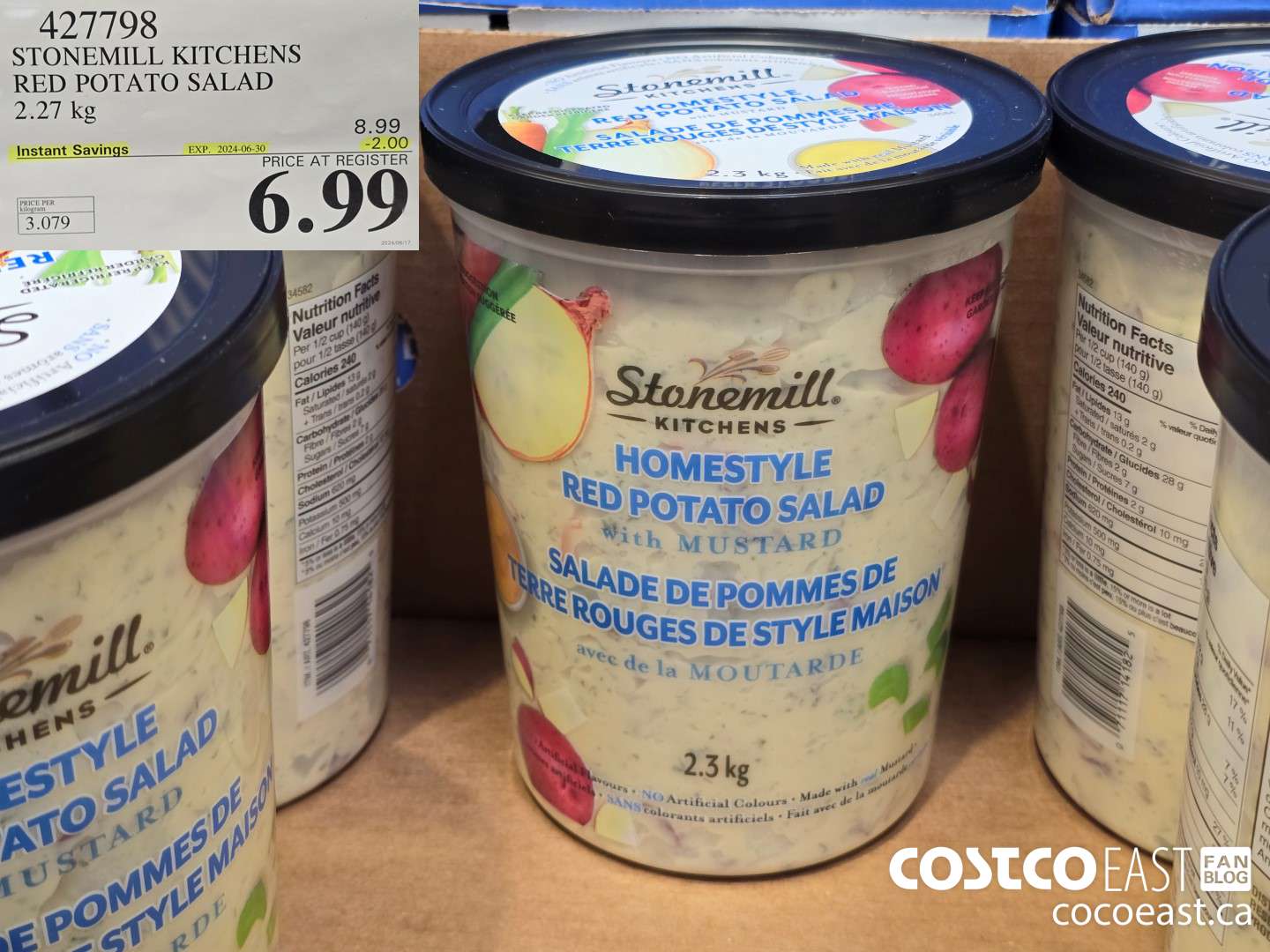 427798 STONEMILL KITCHENS RED POTATO SALAD 2.27 KG ($2.00 INSTANT SAVINGS EXPIRES ON 2024-06-30) $6.99