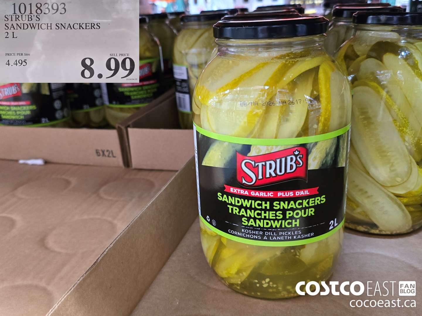 1018393 STRUB'S SANDWICH SNACKERS 2 L $8.99