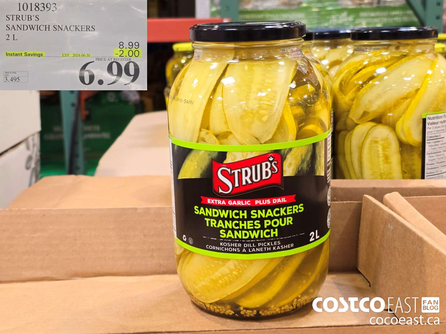 1018393 STRUB'S SANDWICH SNACKERS 2 L ($2.00 INSTANT SAVINGS EXPIRES ON 2024-06-30) $6.99