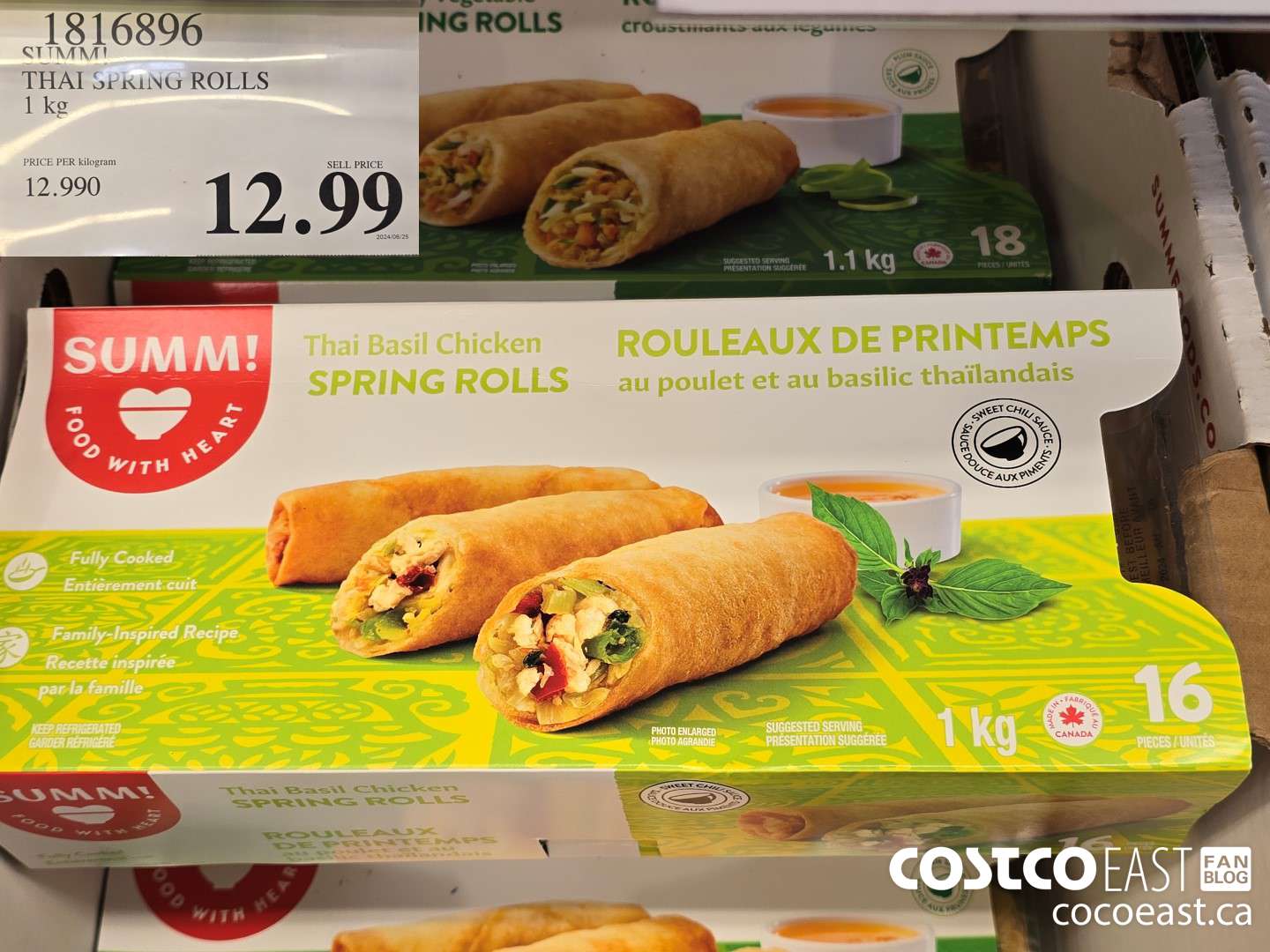 1816896 SUMM! THAI SPRING ROLLS 1 KG $12.99
