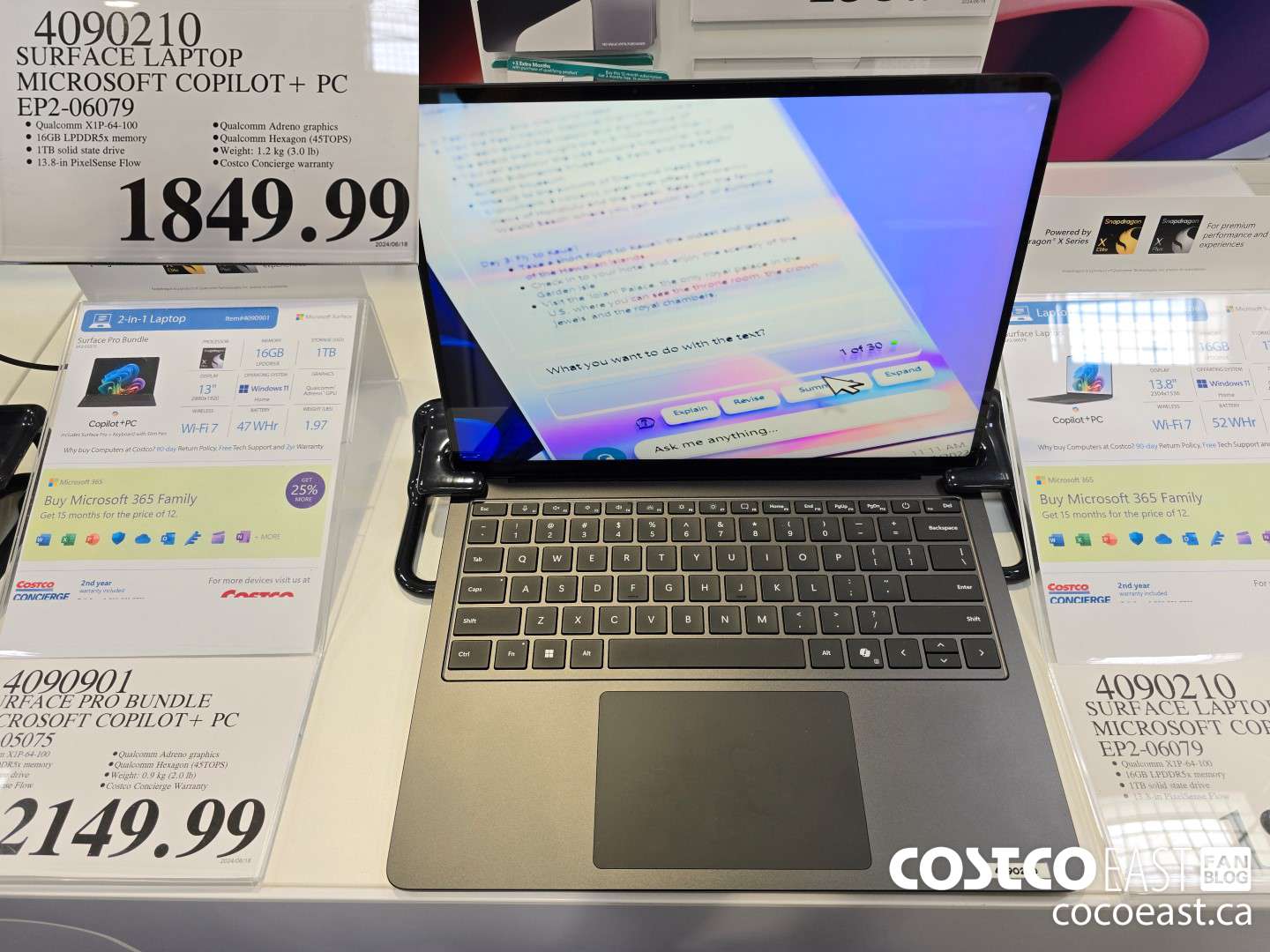 4090210 SURFACE LAPTOP MICROSOFT COPILOT + PC EP2-06079 $1849.99