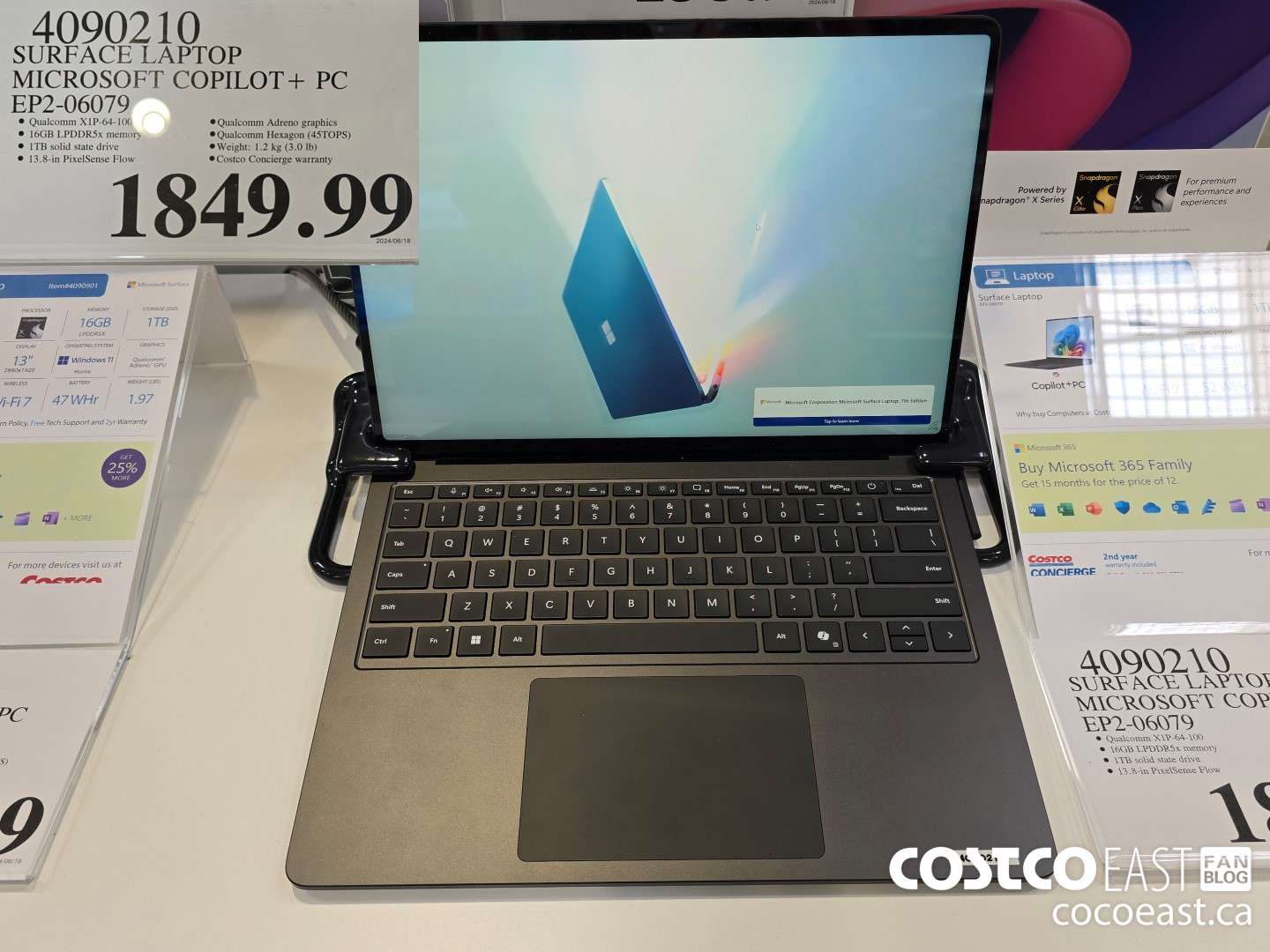 4090210 SURFACE LAPTOP MICROSOFT COPILOT + PC EP2-06079 $1849.99