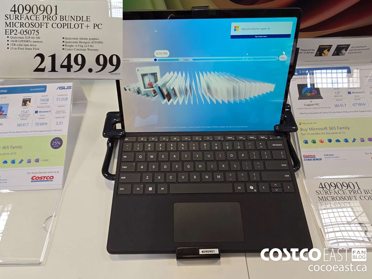 4090901 SURFACE PRO BUNDLE MICROSOFT COPILOT+ PC EP2-05075 $2149.99