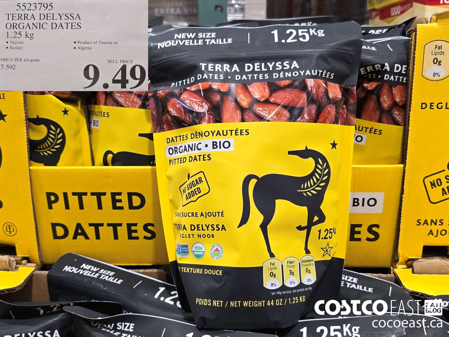 5523795 TERRA DELYSSA ORGANIC DATES 1.25 KG $9.49