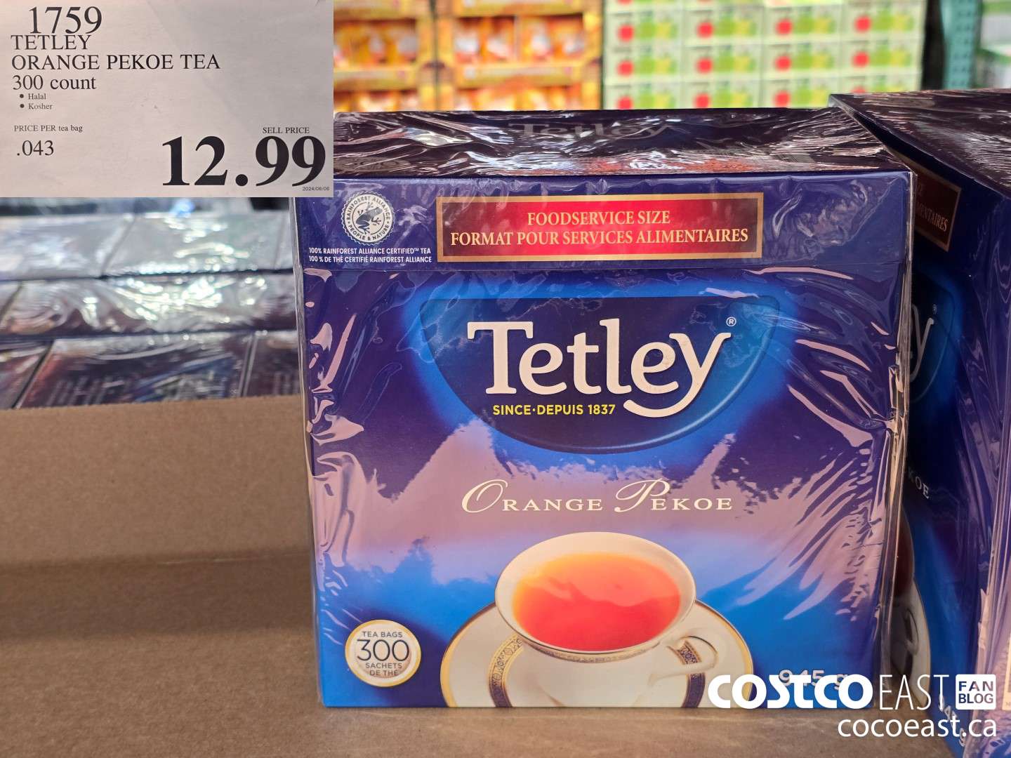 1759 TETLEY ORANGE PEKOE TEA 300 COUNT $12.99