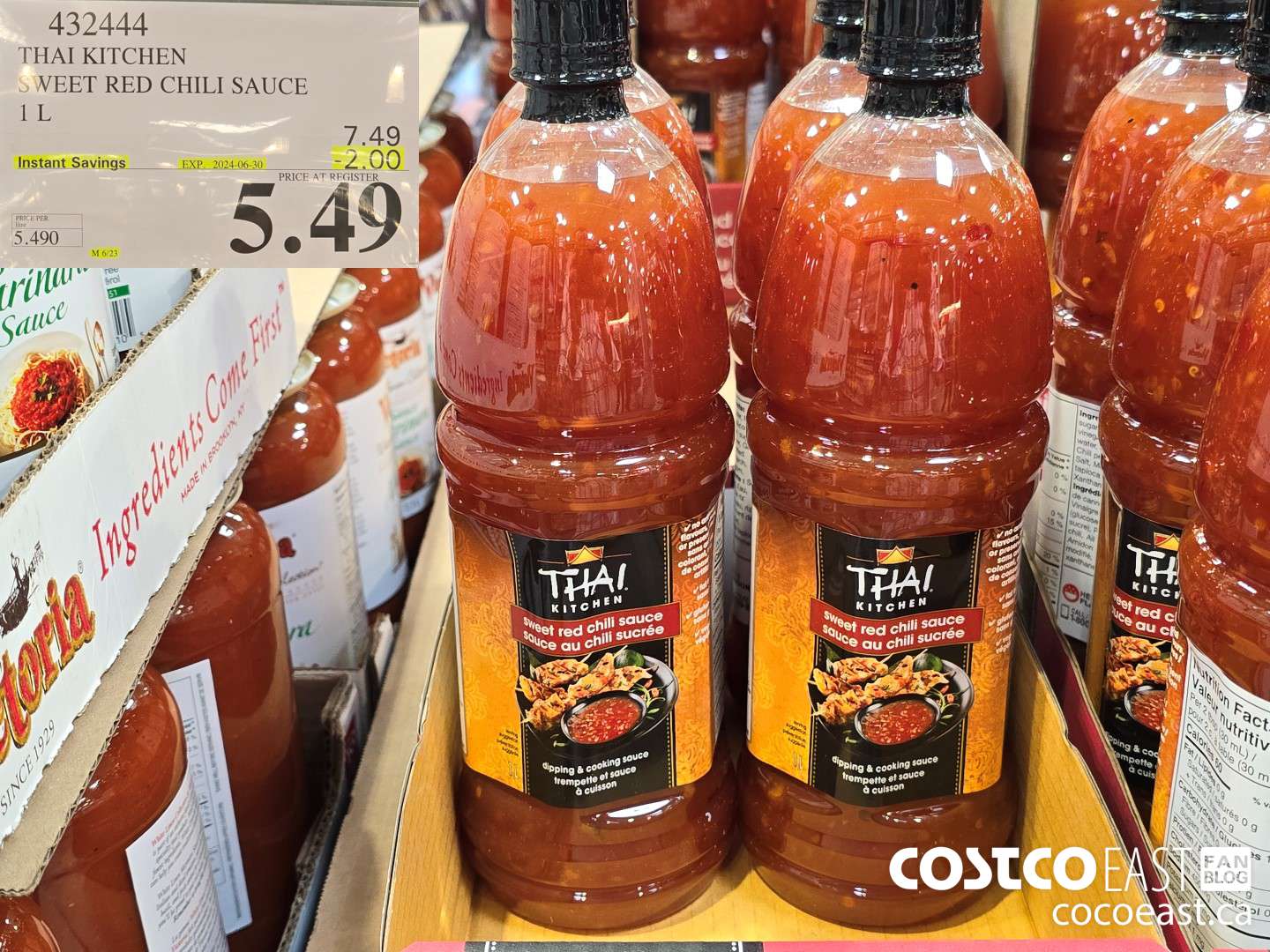 432444 THAI KITCHEN SWEET RED CHILI SAUCE 1 L ($2.00 INSTANT SAVINGS EXPIRES ON 2024-06-30) $5.49