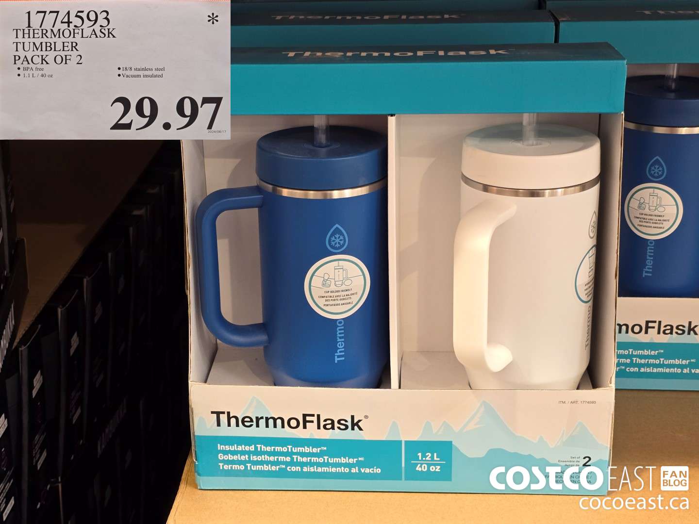 1774593 THERMOFLASK TUMBLER PACK OF 2 $29.97