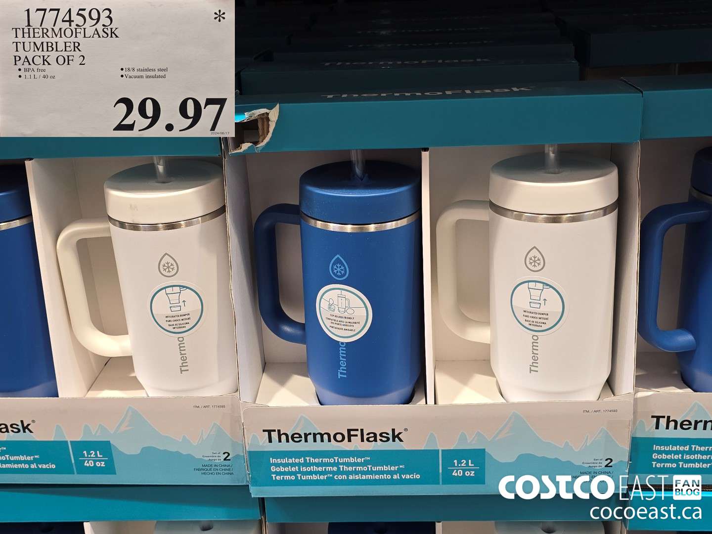 1774593 THERMOFLASK TUMBLER PACK OF 2 $29.97
