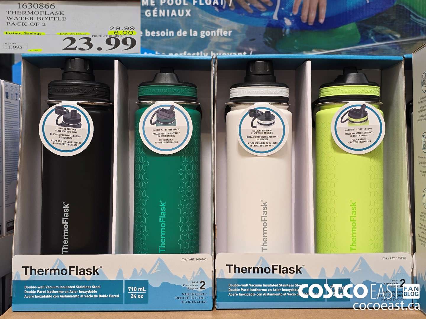 1630866 THERMOFLASK WATER BOTTLE PACK OF 2 ($6.00 INSTANT SAVINGS EXPIRES ON 2024-06-30) $23.99