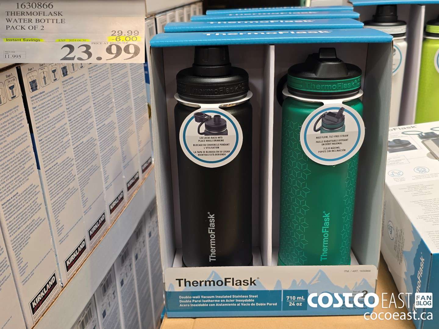 1630866 THERMOFLASK WATER BOTTLE PACK OF 2 ($6.00 INSTANT SAVINGS EXPIRES ON 2024-06-30) $23.99