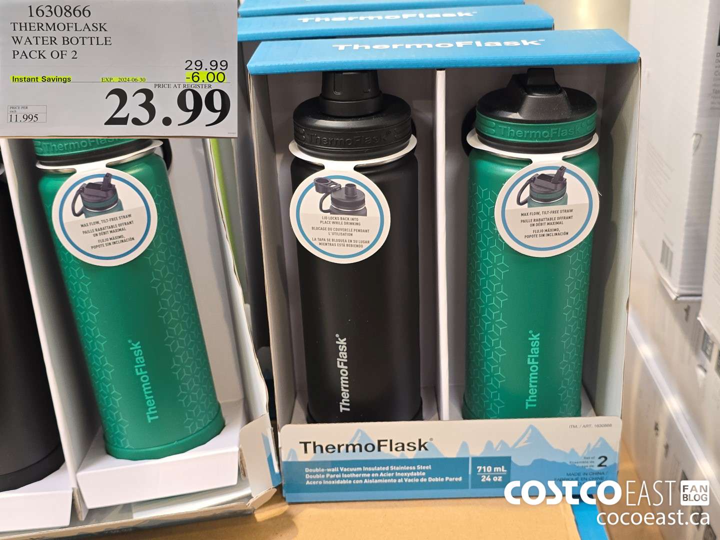1630866 THERMOFLASK WATER BOTTLE PACK OF 2 ($6.00 INSTANT SAVINGS EXPIRES ON 2024-06-30) $23.99