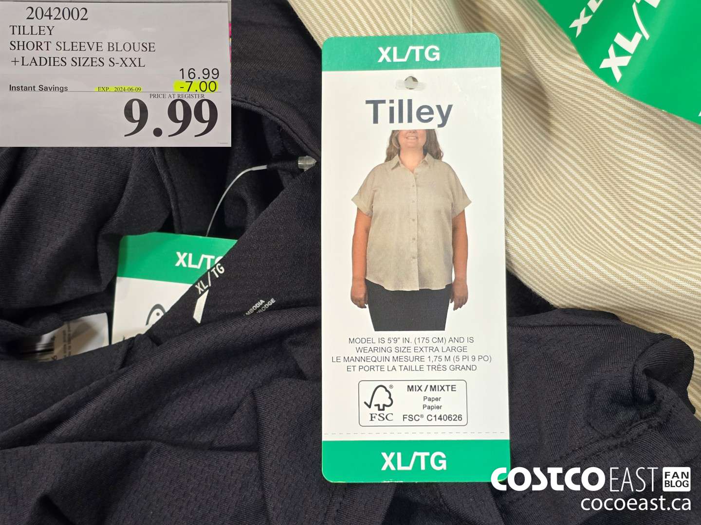 2042002 TILLEY SHORT SLEEVE BLOUSE +LADIES SIZES S-XXL ($7.00 INSTANT SAVINGS EXPIRES ON 2024-06-09) $9.99