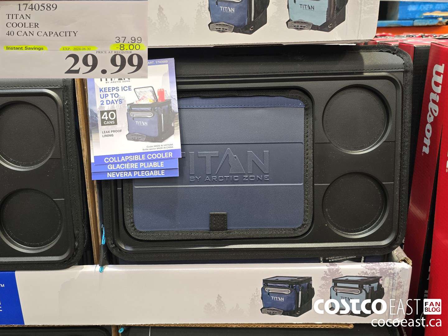 1740589 TITAN COOLER 40 CAN CAPACITY ($8.00 INSTANT SAVINGS EXPIRES ON 2024-06-30) $29.99